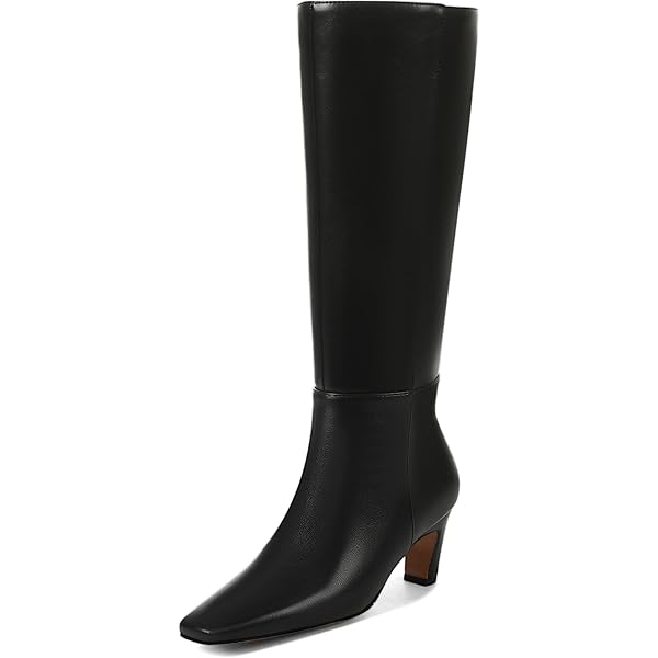 Amazon.com | XIEDA Black Knee High Boots for Women Platform Chunky